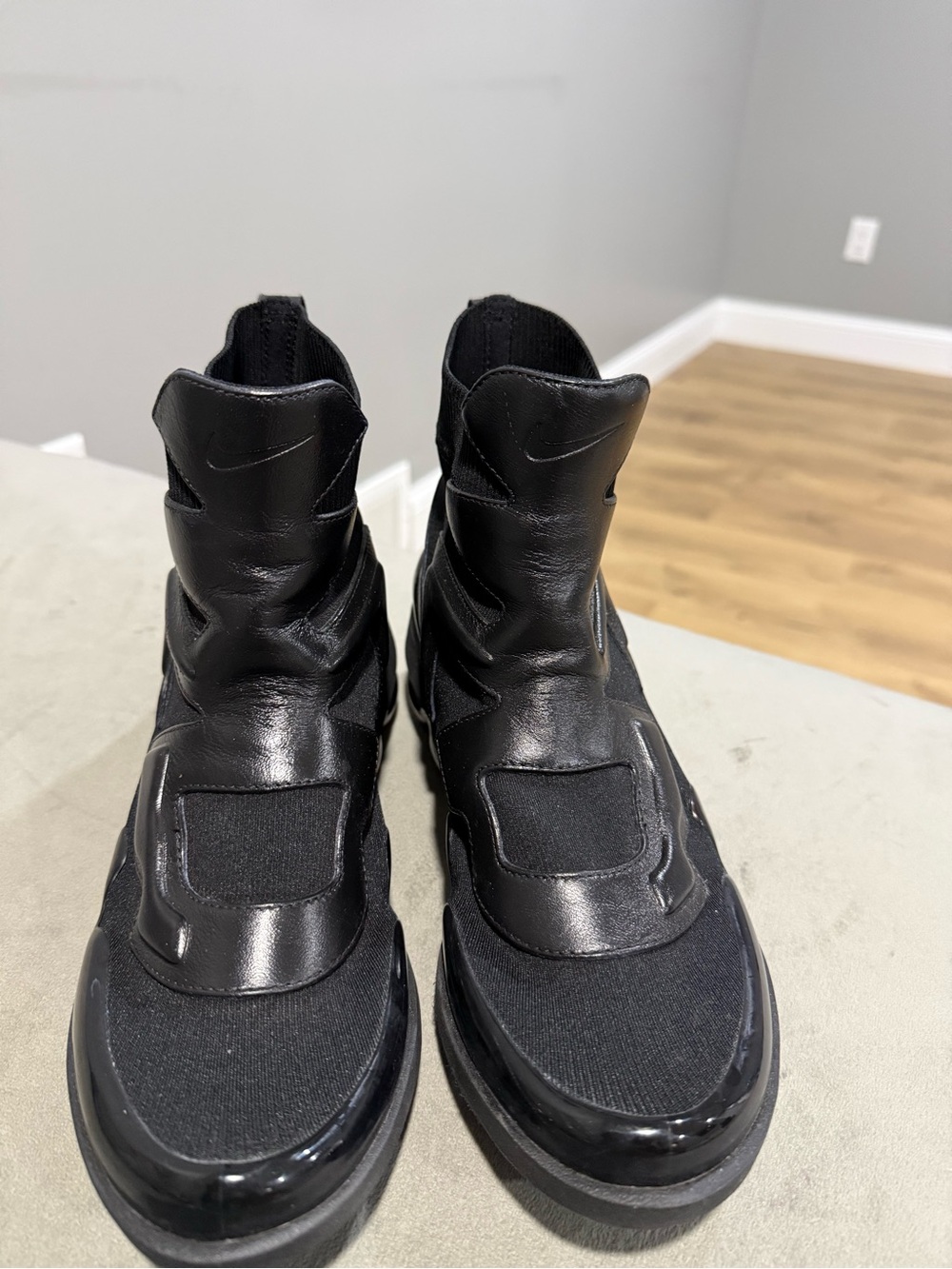 Nike Men’s Black High-Top Slip-On Sneakers